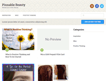 Tablet Screenshot of pinnablebeauty.com